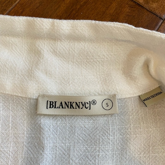 Blank NYC White Linen Utility Jacket Sz S - Picture 13 of 15